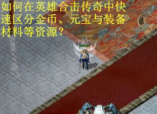 如何在英雄合击传奇中快速区分金币、元宝与装备材料等资源？