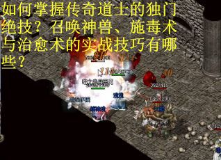 如何掌握传奇道士的独门绝技？召唤神兽、施毒术与治愈术的实战技巧有哪些？