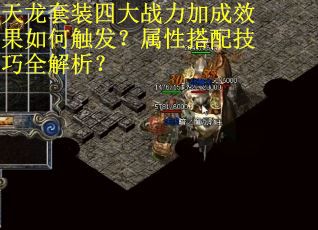 天龙套装四大战力加成效果如何触发？属性搭配技巧全解析？