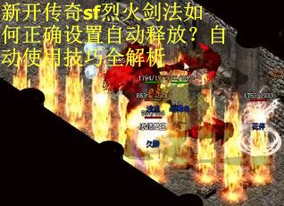 新开传奇sf烈火剑法如何正确设置自动释放？自动使用技巧全解析