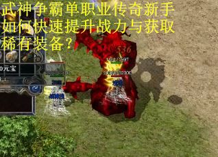 武神争霸单职业传奇新手如何快速提升战力与获取稀有装备？