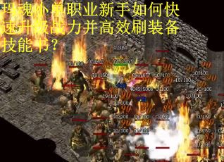 玛魂小单职业新手如何快速升级战力并高效刷装备技能书？