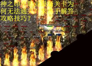 神之印单职业最新关卡为何无法通关？求高手解答攻略技巧？
