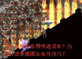 传奇私服玩家想快速成长?为何必须掌握团队合作技巧? 传奇私服玩家想快速成长?为何必须掌握团队合作技巧?