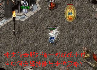 迷失传奇野外道士对战战士时应如何选择技能与走位策略? 迷失传奇野外道士对战战士时应如何选择技能与走位策略?