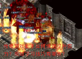 传奇游戏新手如何快速提升实力?高效学习<a href=