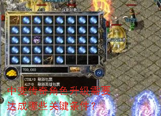 中变传奇角色升级需要达成哪些关键条件? 中变传奇角色升级需要达成哪些关键条件?