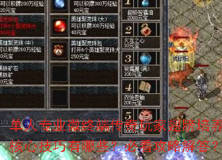 单人专业微终端传奇玩家翅膀培养核心技巧有哪些?必看攻略解答? 单人专业微终端传奇玩家翅膀培养核心技巧有哪些?必看攻略解答?