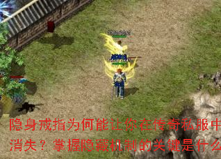 隐身戒指为何能让你在传奇私服中突然消失?掌握隐藏机制的关键是什么? 隐身戒指为何能让你在传奇私服中突然消失?掌握隐藏机制的关键是什么?