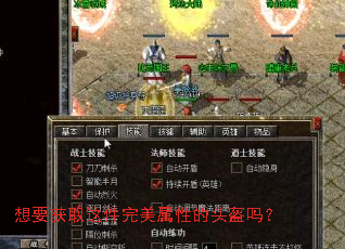 想要获取这件完美属性的头盔吗? 想要获取这件完美属性的头盔吗?