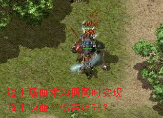 道士嗜血术如何同时实现攻击吸血与伤害提升? 道士嗜血术如何同时实现攻击吸血与伤害提升?