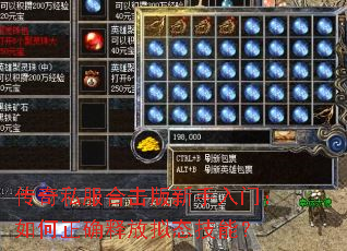 传奇私服合击版新手入门:如何正确释放拟态技能? 传奇私服合击版新手入门:如何正确释放拟态技能?