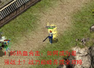1.85热血合击:如何成为最强战士?战力巅峰养成全攻略 1.85热血合击:如何成为最强战士?战力巅峰养成全攻略