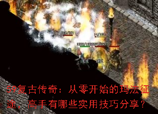 59复古传奇:从零开始的玛法征途,高手有哪些实用技巧分享? 59复古传奇:从零开始的玛法征途,高手有哪些实用技巧分享?
