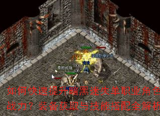 如何快速提升暗黑迷失单职业角色战力?装备获取与技能搭配全解析 如何快速提升暗黑迷失单职业角色战力?装备获取与技能搭配全解析