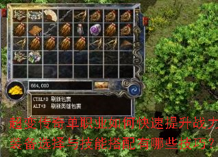 超变传奇单职业如何快速提升战力?装备选择与技能搭配有哪些技巧? 超变传奇单职业如何快速提升战力?装备选择与技能搭配有哪些技巧?