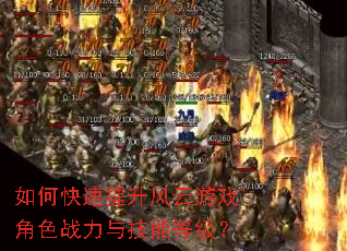 如何快速提升风云游戏角色战力与技能等级? 如何快速提升风云游戏角色战力与技能等级?