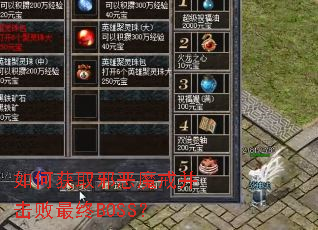 如何获取邪恶魔戒并击败最终BOSS? 如何获取邪恶魔戒并击败最终BOSS?