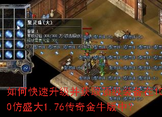 如何快速升级并获取顶级装备在100仿盛大1.76传奇金牛版中? 如何快速升级并获取顶级装备在100仿盛大1.76传奇金牛版中?