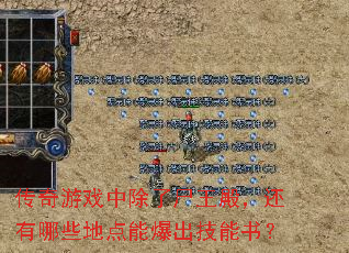 传奇游戏中除了尸王殿,还有哪些地点能爆出技能书? 传奇游戏中除了尸王殿,还有哪些地点能爆出技能书?